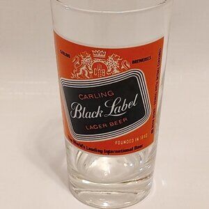 Carling Black Label Lager Beer Glass Carling Breweries